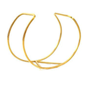 BRACELET MANCHETTE OR FEMME - (ACIER)