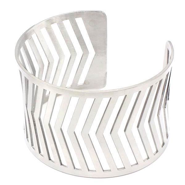 BRACELET MANCHETTE FEMME PAS CHER - (ACIER)